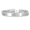 925 Sterling Silver Moissanite Custom 15.5mm Cuban Link ID Bracelet | 7" to 8"