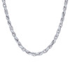 925 Sterling Silver Moissanite Custom 6mm Braid Twisted Rope Chain | 18" to 24"
