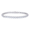 Sterling Silver Moissanite Custom 6mm Octagon Halo Square Link Chain | 20" - 22"