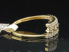 Damen-Verlobungsring aus 10 Karat Gelbgold mit 5 Steinen und braunem Diamant, 0,62 ct