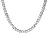 Sterling Silver Moissanite 9mm Semi Solid Square Miami Cuban Chain | 18" to 26"