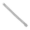 925 Sterling Silver Moissanite 15mm Custom 2 Row Miami Cuban Bracelet | 8" to 9"