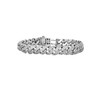 Sterling Silver Moissanite 9mm Semi Solid Square Miami Cuban Bracelet | 7" to 9"
