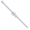 Sterling Silver Baguette Moissanite St. Augustine Cuban 8.5" Bracelet 6.30 CT