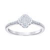 925 Sterling Silver Moissanite Good Luck 4 Leaf Clover Ring 1/4 CT | Size 7 - 10