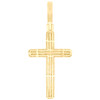 10K Yellow Gold Natural Diamond Men's Charm Tiered Halo Cross Pendant 1.25 CT