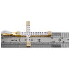 10K Yellow Gold Real Diamond Men's Charm Cuban Link Center Cross Pendant 7/8 CT
