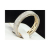 Diamond Eternity Wedding Band 14k Yellow Gold Round Cut Designer Ring 1.14 Ct.