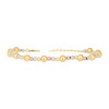 10K Tri Color Gold Women's Spring Clasp Graduated 5mm Beaded / Ball 8" Bracelet