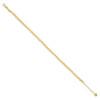 10K Yellow Gold Women's Spring Clasp 4mm Beaded / Ball Link 8" Bracelet 1" Ext