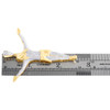 10K Yellow Gold Natural Diamond Men's Crucifix Hanging Jesus Body Pendant 1 CT