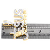 10K Yellow Gold Natural Diamond Prayer Hands Jesus Walk With Me Pendant 0.87 CT
