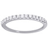 Diamond Wedding Band 14K White Gold Round Cut Ladies Engagement Ring 0.26 Ct