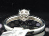 Diamond Engagement Ring 18K White Gold Round Cut 0.31 Ct - Larissa Collection