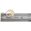 10K Yellow Gold Natural Diamond 3D Round Medallion Mermaid Circle Pendant 1 CT