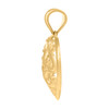 10K Yellow Gold Women's Milgrain Love Charm Filigree Tree of Life Heart Pendant