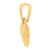 10K Yellow Gold Women's 1/2" Diamond Cut Love Charm Square Pattern Heart Pendant
