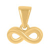 10K Yellow Gold Women's High Polished 0.45" Love Charm Infinity Symbol Pendant