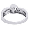 10K White Gold Round Cut Infinity Wedding Diamond Engagement Bridal Ring 0.20 Ct