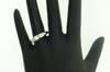 Diamond Engagement Ring Ladies 14K White Gold Round Solitaire Design 0.44 Tcw.
