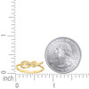 10K Yellow Gold Women's High Polished 5.5mm Symbol Band Tied Love Knot Ring