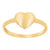 10K Yellow Gold Women's High Polished 8mm Stackable Love Band Puffed Heart Ring