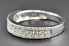 Diamond Wedding Band 14K White Gold Round Cut Ladies Anniversary Ring 0.69 Ct