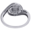 Round Diamond Engagement Wedding Ring Ladies 10K White Gold Halo Style 0.33 Ct.