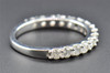 Diamond Wedding Band 10K White Gold Round Cut Ladies Ring 1.00 Ct Prong Setting