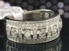 Ladies 14K White Gold Designer Diamond Engagement Ring Wedding Band Set 1.00 Ct.