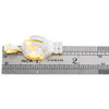 10K Yellow Gold Real Baguette Diamond Hand Holding Globe / World Pendant 3/4 CT