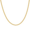 925 Sterling Silver Yellow Gold Plated 4mm Hollow Miami Cuban Chain | 16" to 22"