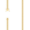 Sterling Silver Yellow Gold Plated 6.5mm Hollow Miami Cuban Chain | 18" to 26"