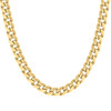 Sterling Silver Yellow Gold Plated 11mm Hollow Miami Cuban Chain | 20" to 24"