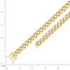 Sterling Silver Yellow Gold Plated 11mm Hollow Miami Cuban Chain | 20" to 24"