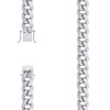 925 Sterling Silver Rhodium Plated 12.5mm Hollow Miami Cuban Chain | 20" to 26"