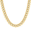 Sterling Silver Yellow Gold Plated 12.5mm Hollow Miami Cuban Chain | 20" to 26"