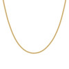 925 Sterling Silver Yellow Gold Plated 2mm Solid Miami Cuban Chain | 16" to 24"