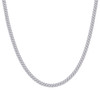 925 Sterling Silver Rhodium Plated 2.6mm Solid Miami Cuban Chain | 16" to 26"