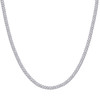 925 Sterling Silver Rhodium Plated 4mm Solid Miami Cuban Chain | 16" to 24"