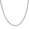 925 Sterling Silver Rhodium Plated 5mm Solid Miami Cuban Chain | 16" to 24"