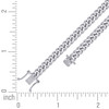 925 Sterling Silver Rhodium Plated 6.5mm Solid Miami Cuban Chain | 18" to 26"