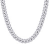 925 Sterling Silver Rhodium Plated 12mm Solid Miami Cuban Chain | 20" to 24"