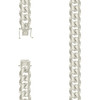 925 Sterling Silver Box Clasp Plain 12.8mm Solid Miami Cuban Chain | 22" to 26"