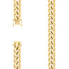 925 Sterling Silver Yellow Gold Plated 13mm Solid Miami Cuban Chain | 20" to 26"