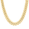 Sterling Silver Yellow Gold Plated 14.5mm Solid Miami Cuban Chain | 20" to 26"