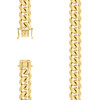 Sterling Silver Yellow Gold Plated 14.5mm Solid Miami Cuban Chain | 20" to 26"