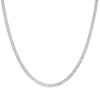925 Sterling Silver Diamond Cut 3mm Solid Super Flat Curb  Chain | 16" to 24"