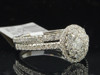 Princess Cut Diamond Bridal Set 14K White Gold Engagement Ring Wedding Band