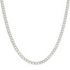 925 Sterling Silver Diamond Cut 4.5mm Solid Super Flat Curb  Chain | 16" to 24"